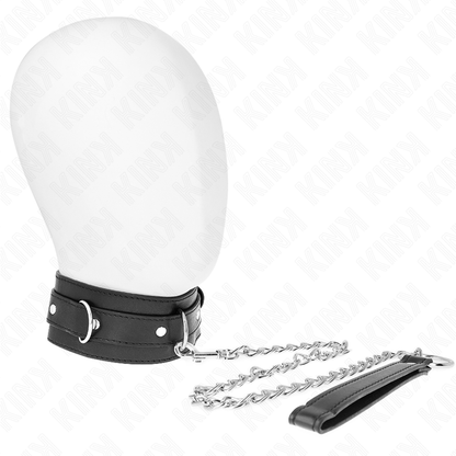 Collare con cintura 65 cm con cinturino nero 54 x 4,5 cm di Kink