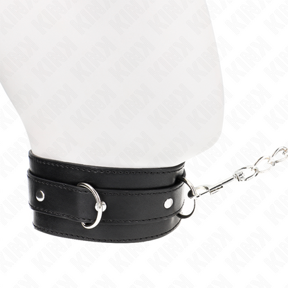 Collare con cintura 65 cm con cinturino nero 54 x 4,5 cm di Kink, immagine 3