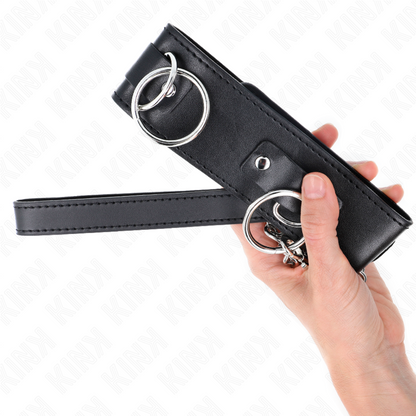 Collana con guinzaglio 65 cm 3 modello anelli 2 regolabile 36-43 cm x 5 cm di Kink, immagine 5