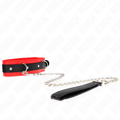 Collare modello base con guinzaglio 65 cm modello 3 rosso 53 x 5 cm di Kink, immagine 3