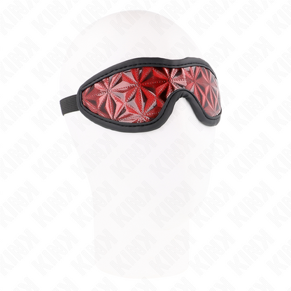 Manette e restrizioni fascia con motivo a diamanti rossi 20,5 x 6 cm di Kink