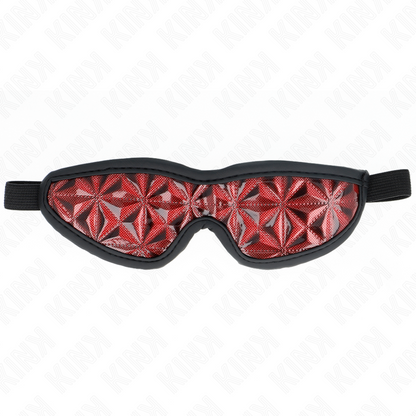 Manette e restrizioni fascia con motivo a diamanti rossi 20,5 x 6 cm di Kink, immagine 2
