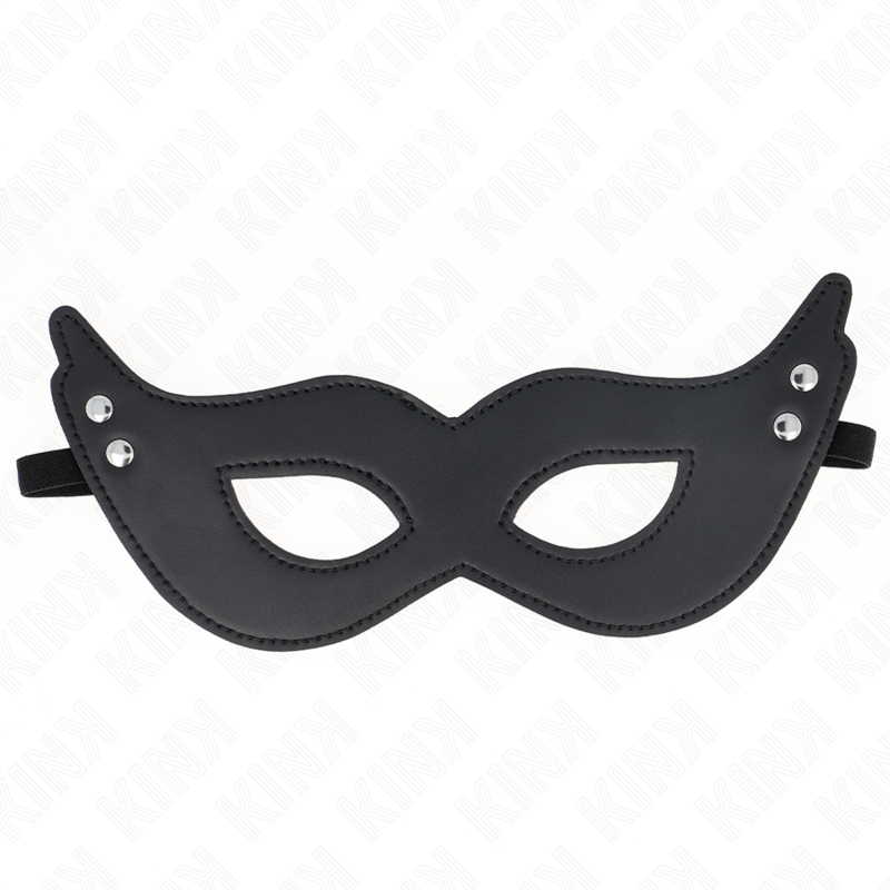 Maschera in similpelle con rivetti modello 1 26 x 8 cm di Kink, immagine 3