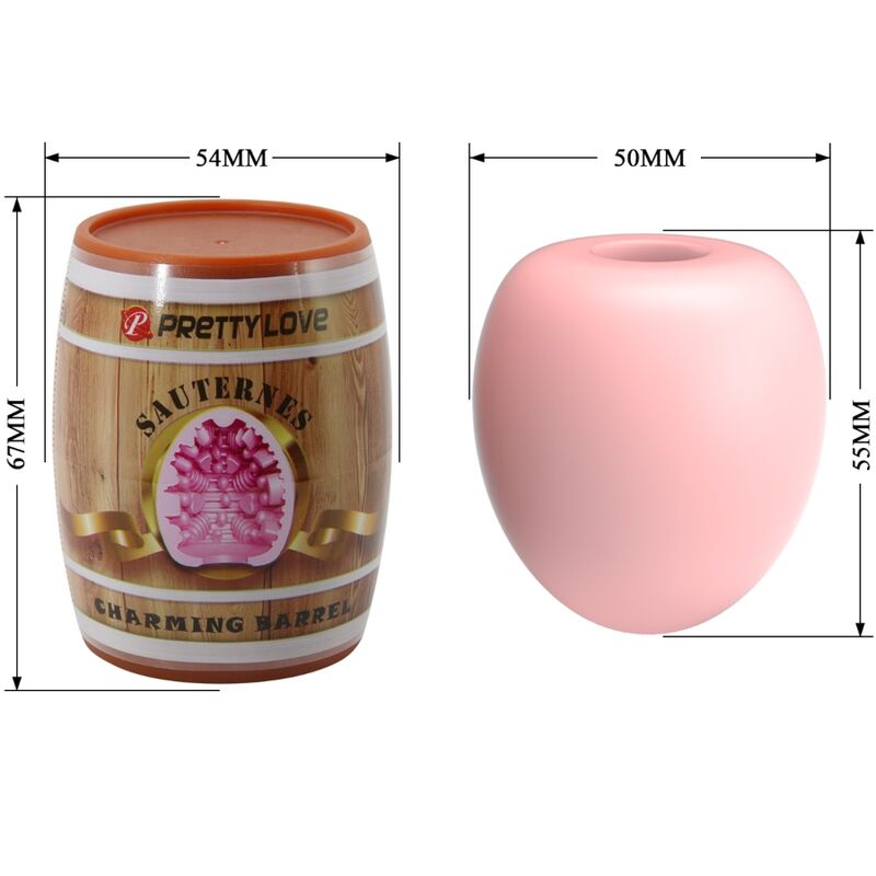Masturbatore maschile uovo modello rosa 2 di Pretty Love, immagine 7