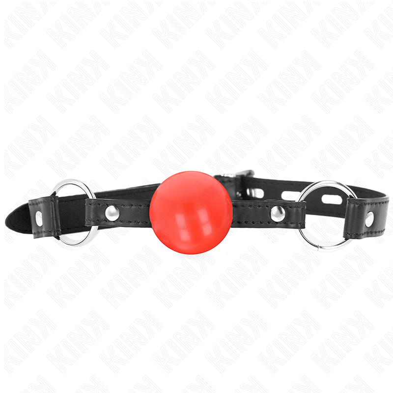 Palla in tpe rossa 4 cm gag 60 x 2 cm di Kink, immagine 3