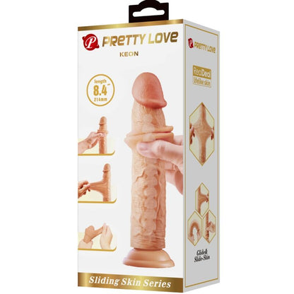 Dildo realistico Keon 21 cm carne di Pretty Love, immagine 7