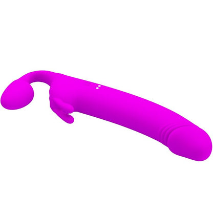 Strapless Zanini Strap-on 10 vibrazioni viola di Pretty Love, immagine 3