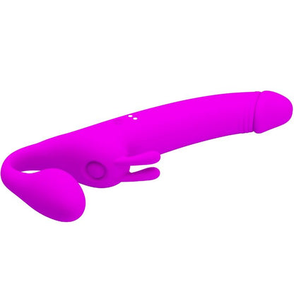 Strapless Zanini Strap-on 10 vibrazioni viola di Pretty Love, immagine 4