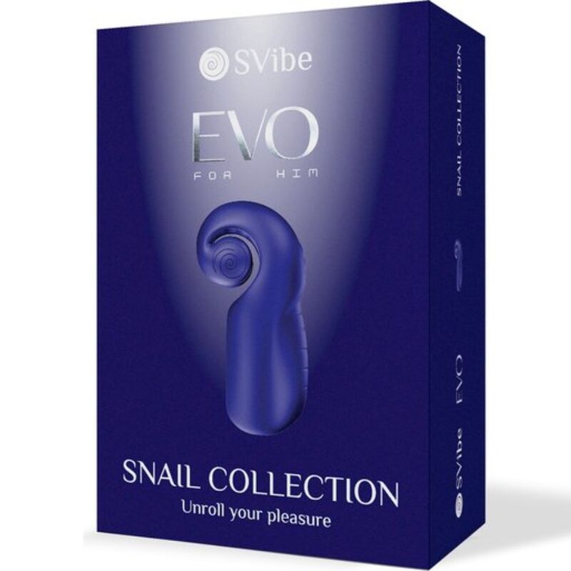 Evo per lui masturbatore maschile slide Nroll blu scuro di Snail Vibe, immagine 5