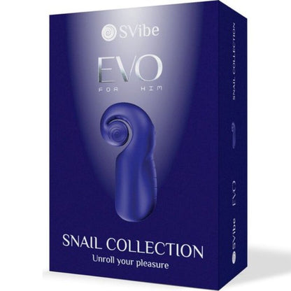 Evo per lui masturbatore maschile slide Nroll blu scuro di Snail Vibe, immagine 5