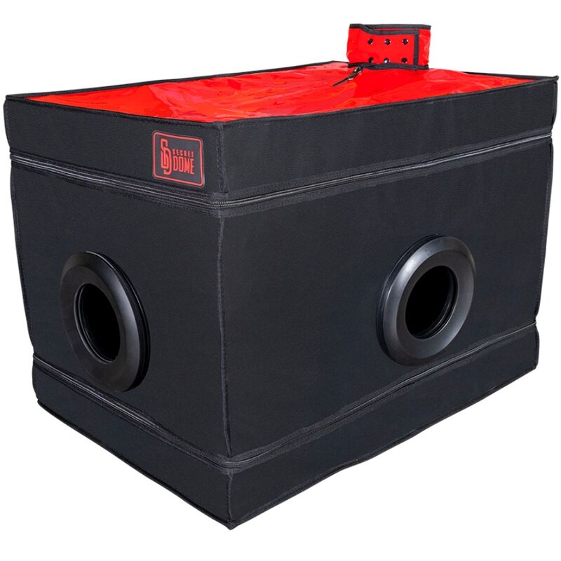Kink club la Niche Cabin nero e rosso di Secret Dome