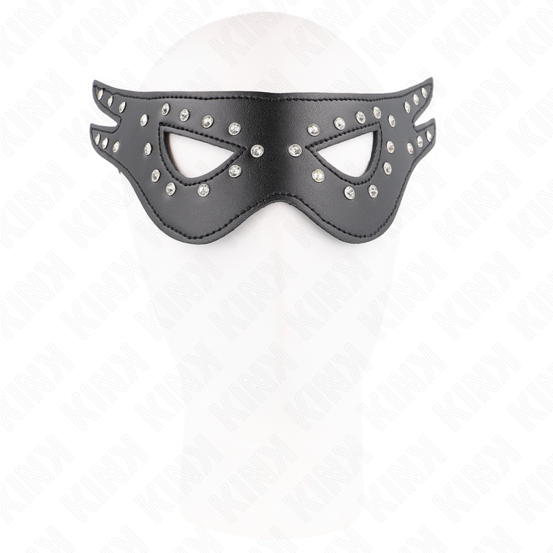 Maschera sexy in similpelle modello 2 27 x 13 cm di Kink, immagine 3