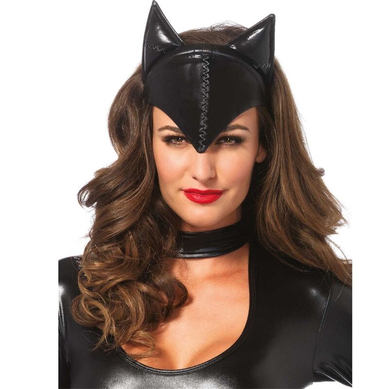 Maschera Cat woman nera di Leg Avenue
