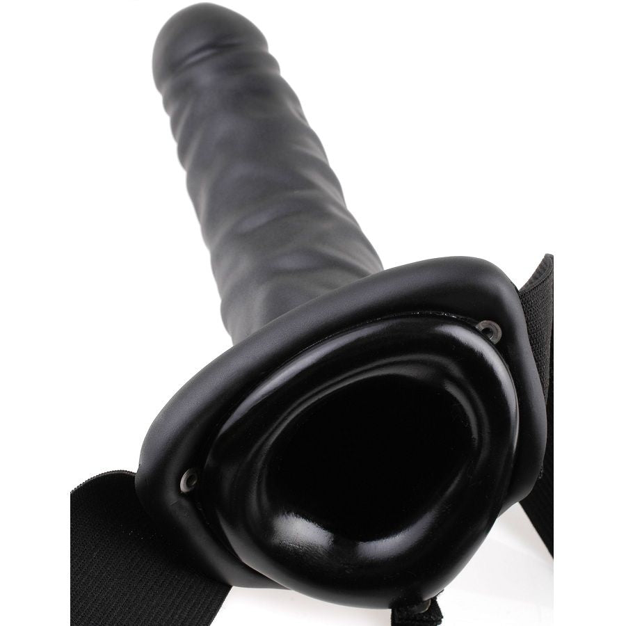 Strap-on 19 cm cavo vibrante nero di Fetish Fantasy Series, immagine 5
