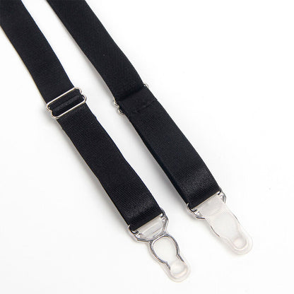 SUBBLIME - 955236 REGGISENO BONDAGE NERO CON GIARRETTIERA SET S/M