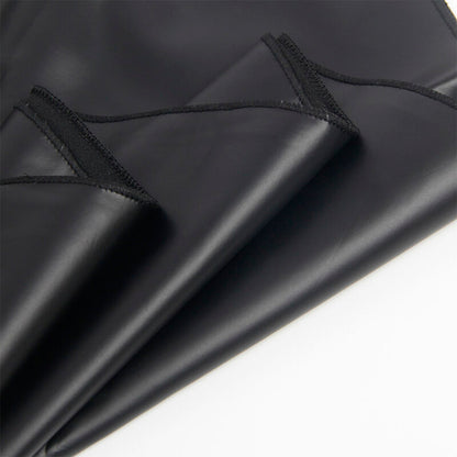 SUBBLIME - 955380 ABITO CON SPALLINE IN PELLE NERA L/XL