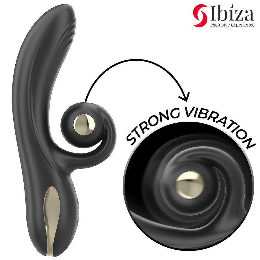 Vibratore Twister con stimolatore curva e Vibro-rotazione di Ibiza, immagine 4