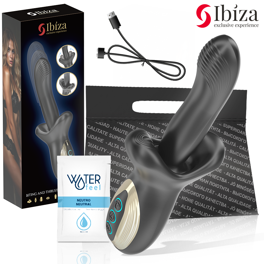 Vibratore potente con effetto spinta e morso di Ibiza