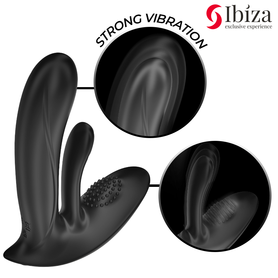 Vibratore indossabile con stimolazione del punto g e del clitoride con telecomando di Ibiza, immagine 2