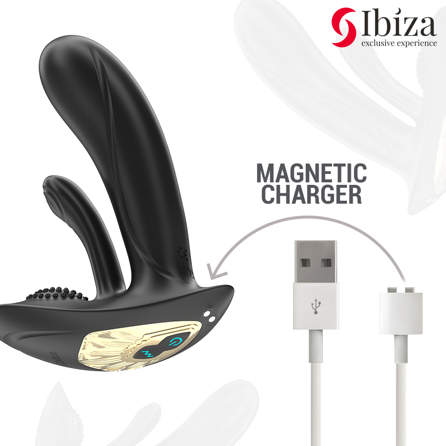 Vibratore indossabile con stimolazione del punto g e del clitoride con telecomando di Ibiza, immagine 5