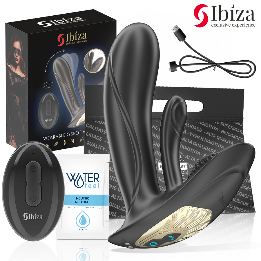 Vibratore indossabile con stimolazione del punto g e del clitoride con telecomando di Ibiza