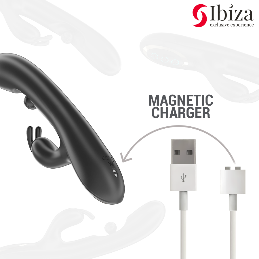 Vibratore rabbit con perla Potente rotante massaggiante di Ibiza, immagine 6