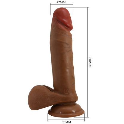 Dildo realistico Abel 21 cm mulatto di Baile, immagine 7