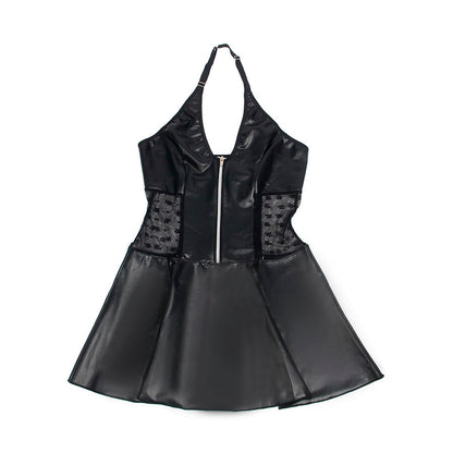 Abito in pelle con Zip e pizzo nero L/XL di Subblime, immagine 5