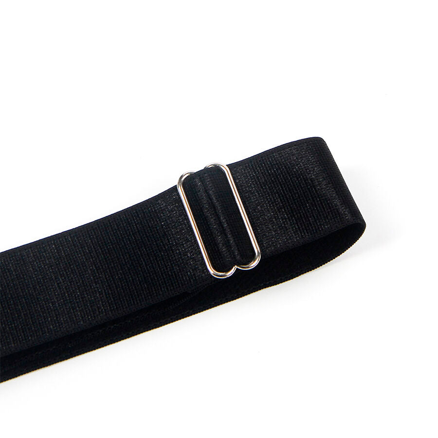 Accessorio sexy fibbie regolabili nere di Subblime, immagine 4