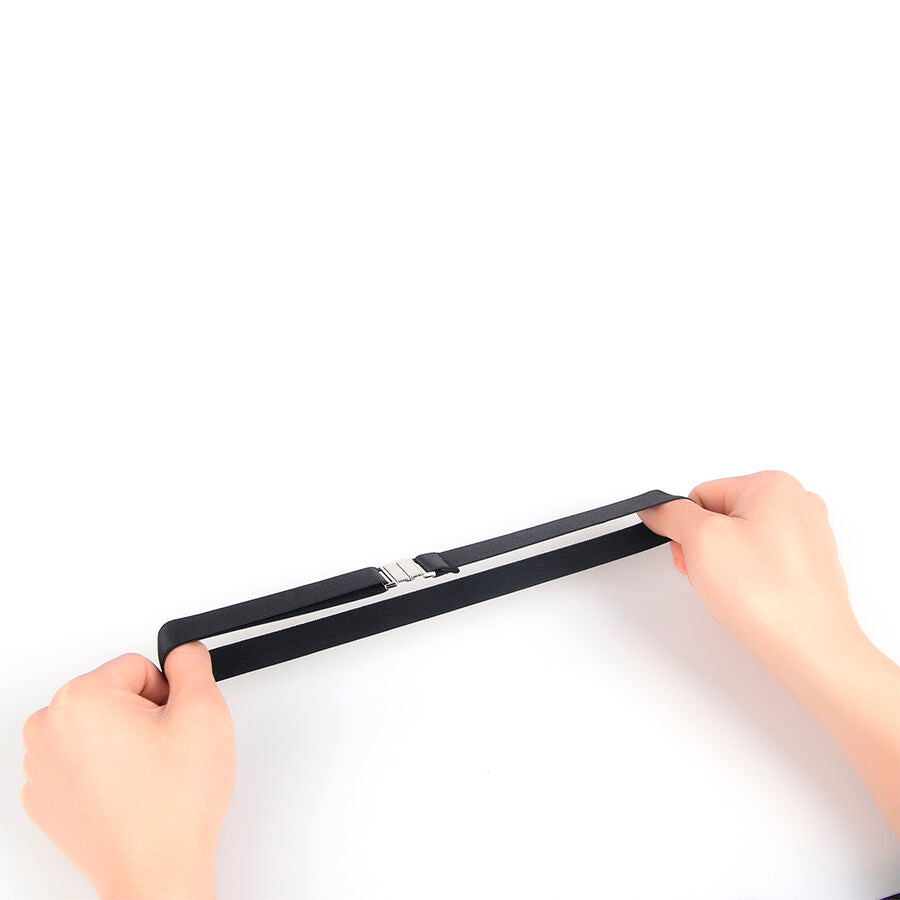 Accessorio sexy fibbie regolabili nere di Subblime, immagine 7