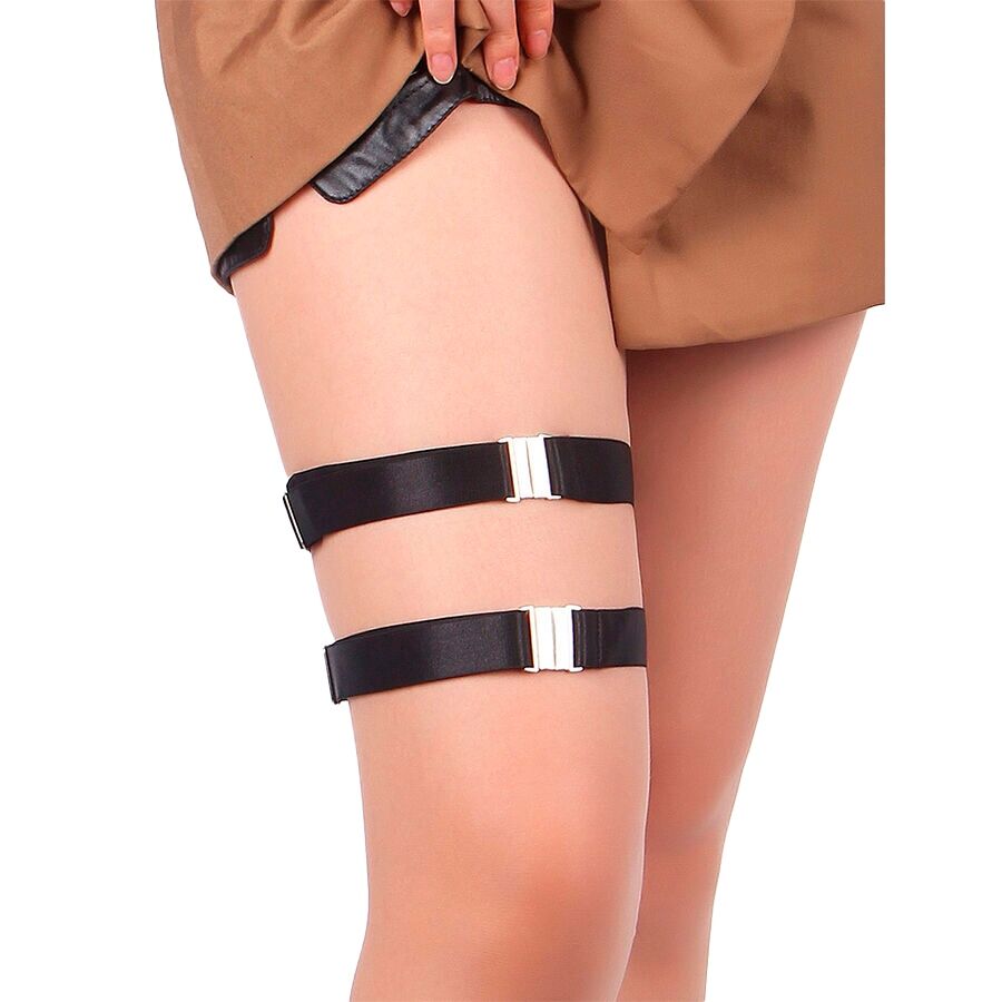 Accessorio sexy fibbie regolabili nere di Subblime