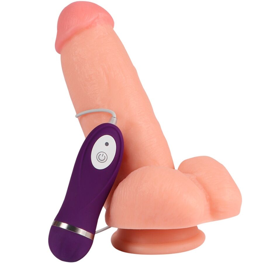 Dildo vibratore Aquila rossa con telecomando 17 cm di Shequ, immagine 3