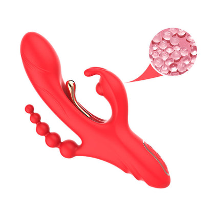 Vibratore stimolatore punto g e clitoride rosso di Armony, immagine 8