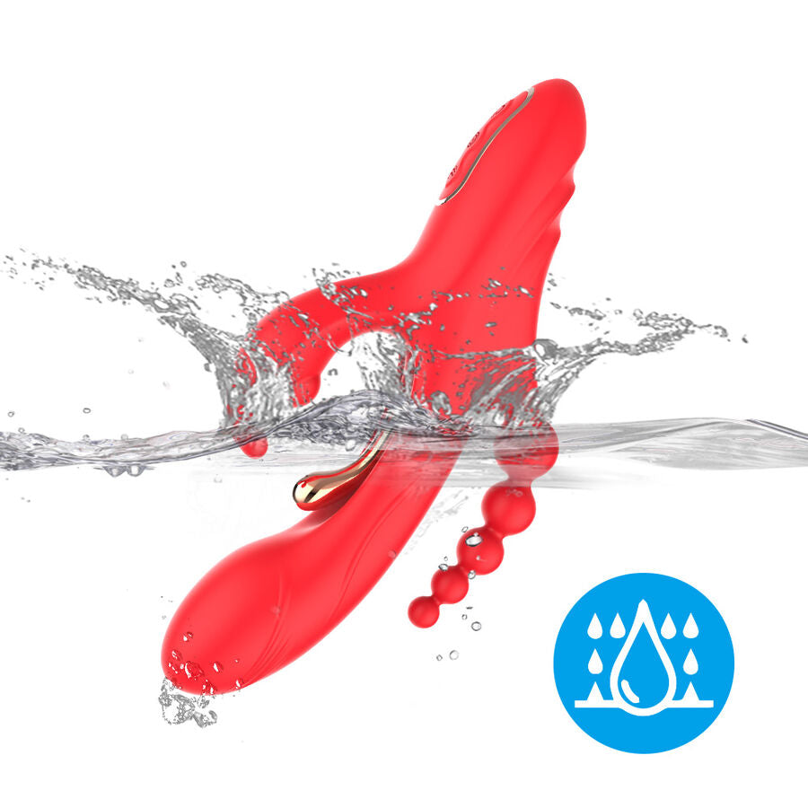 Vibratore stimolatore punto g e clitoride rosso di Armony, immagine 7