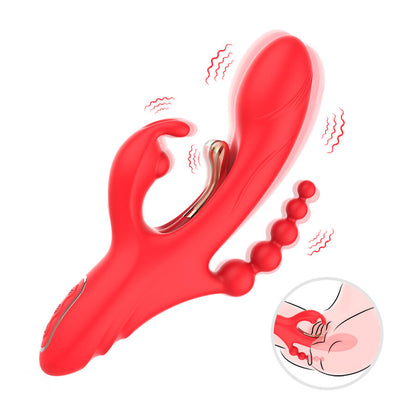 Vibratore stimolatore punto g e clitoride rosso di Armony, immagine 2