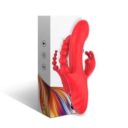Vibratore stimolatore punto g e clitoride rosso di Armony