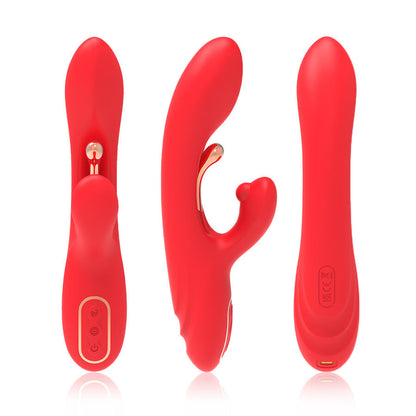 Vibratore stimolatore punto g e clitoride con lingua oscillante rosso di Armony, immagine 4