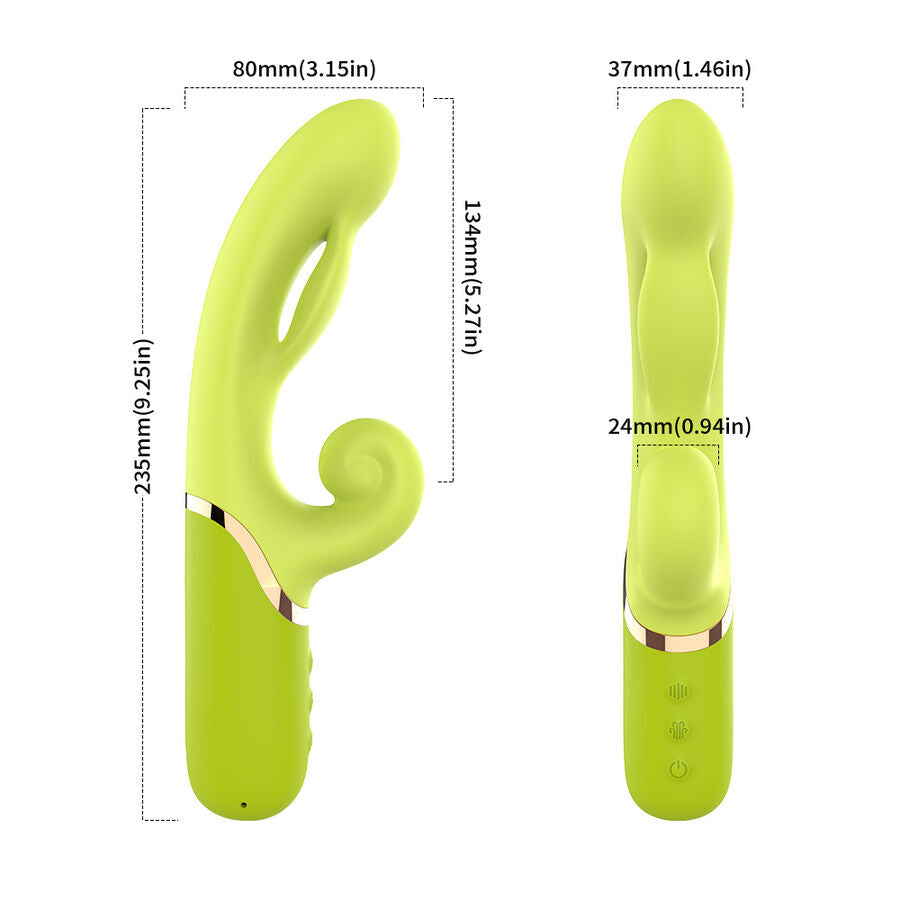 Gonfiatore punto a per stimolatore vibratore verde di Armony, immagine 5