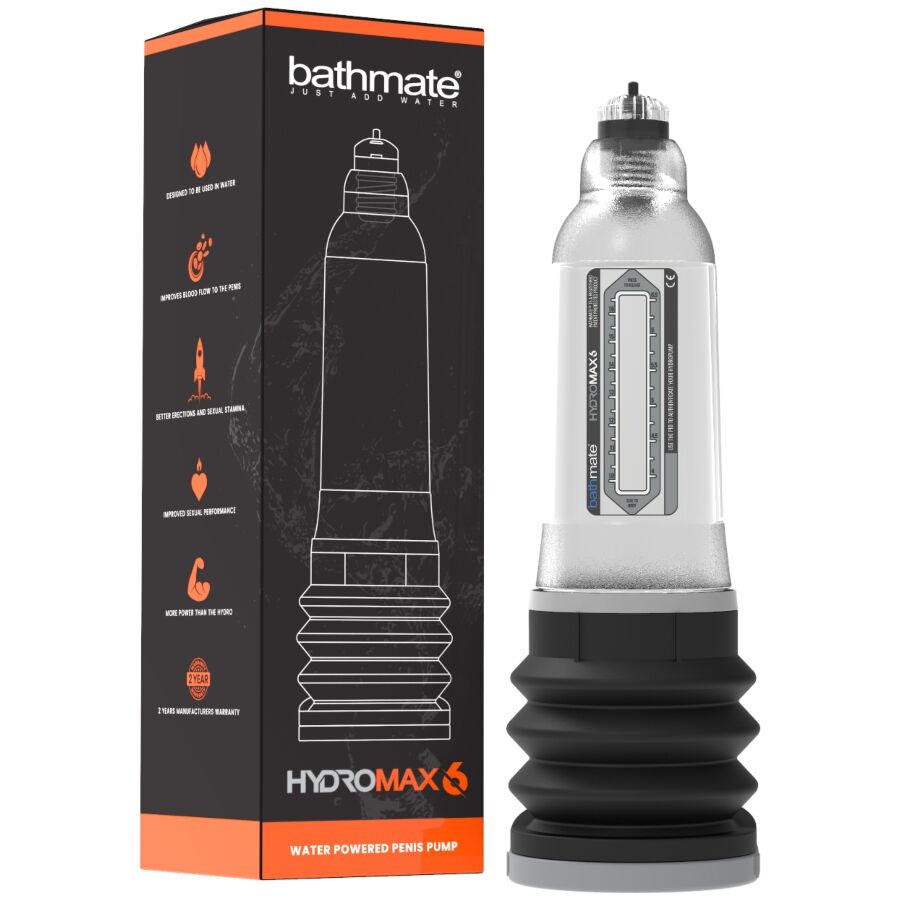 Pompa per pene hydromax 6 trasparente di Bathmate