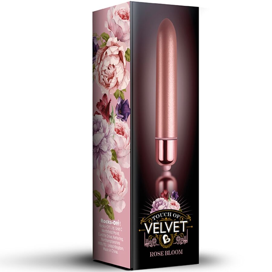 Bullet Vibrante touch of velvet rose Bloom 10 velocità di Rocks-Off