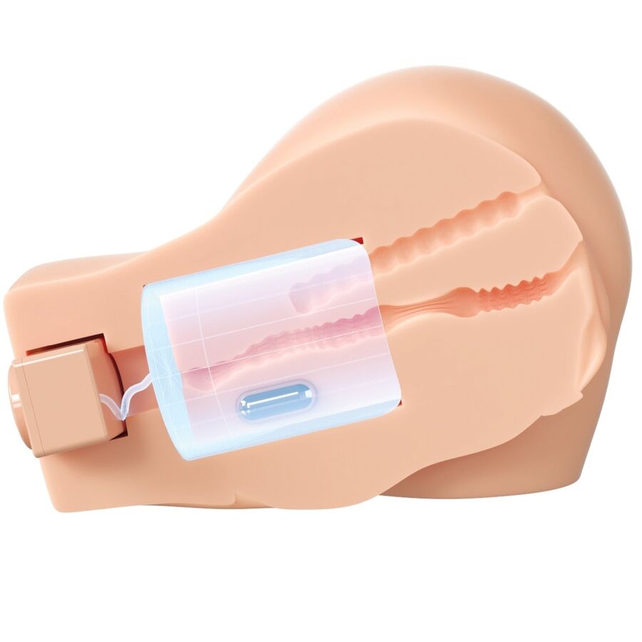 Back that ass up masturbatore realistico vibrante per vagina e ano di PDX Elite, immagine 5