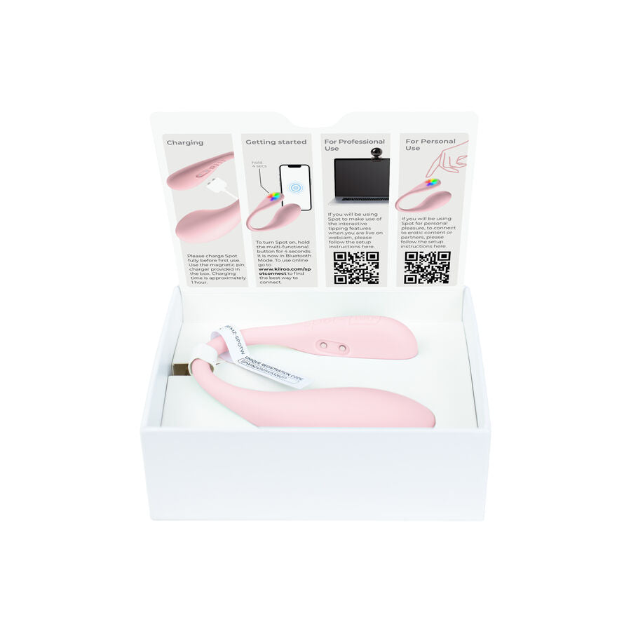 Vibratore a forma di u Spot kiss me rosa di Kiiroo, immagine 5