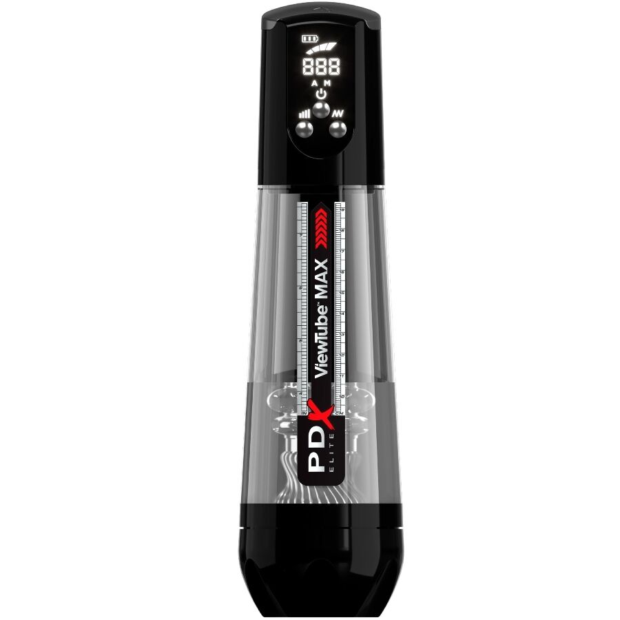 Masturbatore Viewtube max View automatico con aspirazione trasparente di PDX Elite