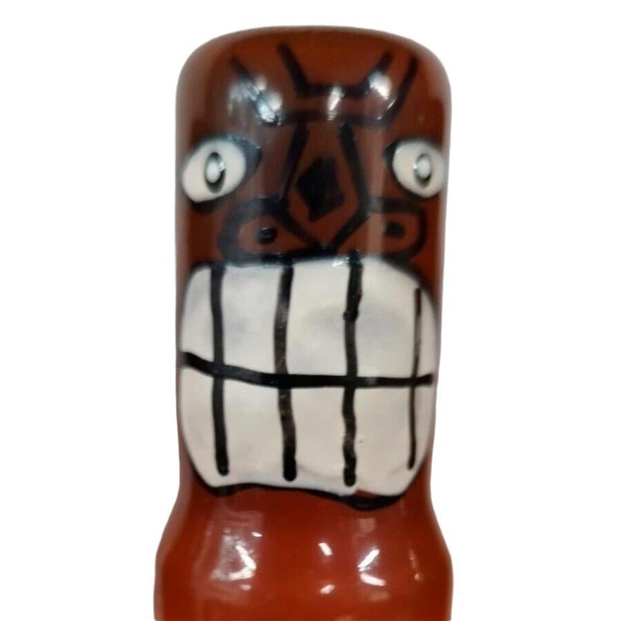Preservativi dipinti a mano Tiki Totem-friki-02 di Condomerie