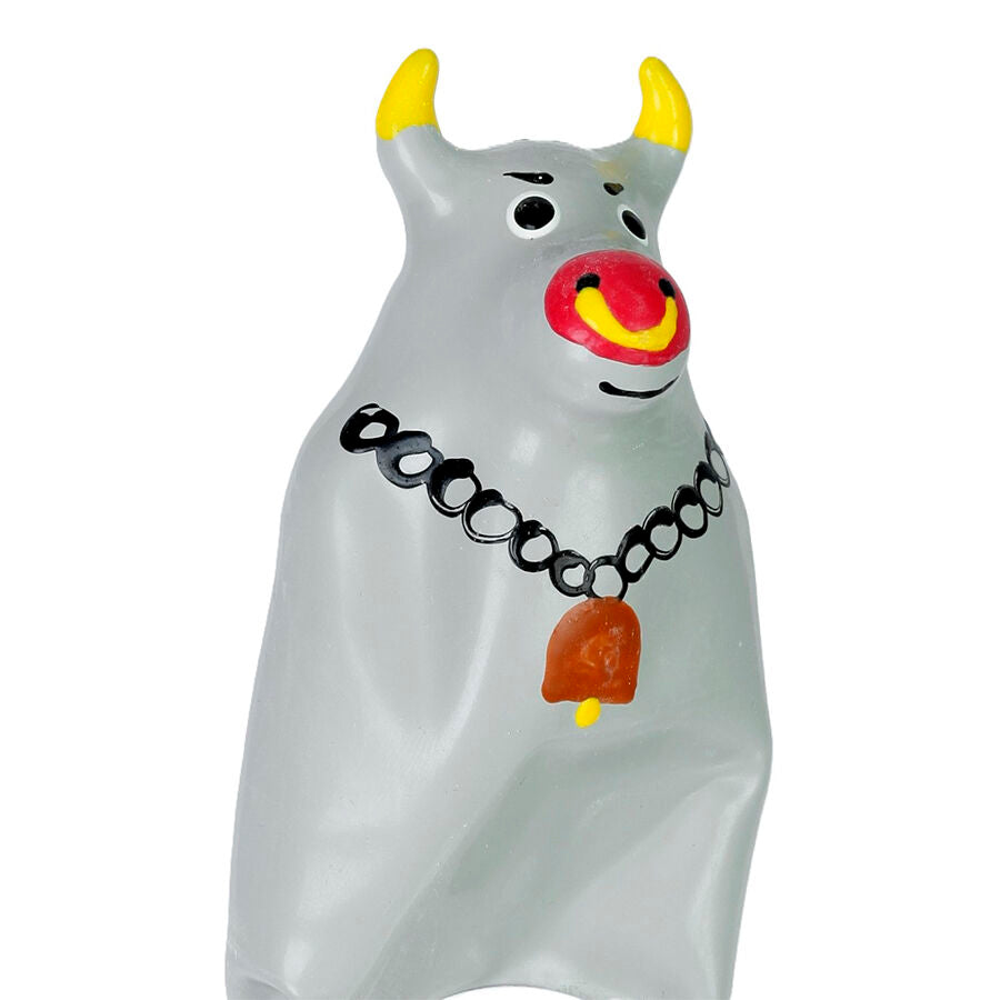 Preservativi dipinti a mano modello toro grigio XL di Condomerie