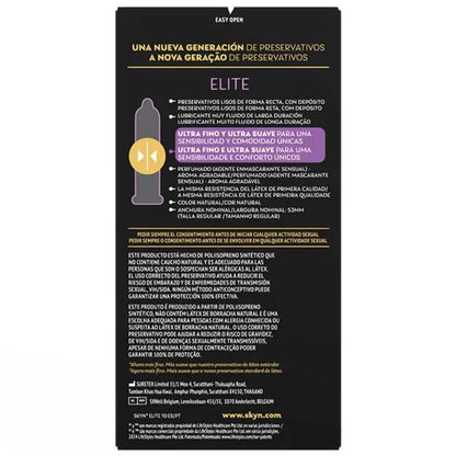 Preservativi elite Ultra-thin 10 unità di Skyn, immagine 2
