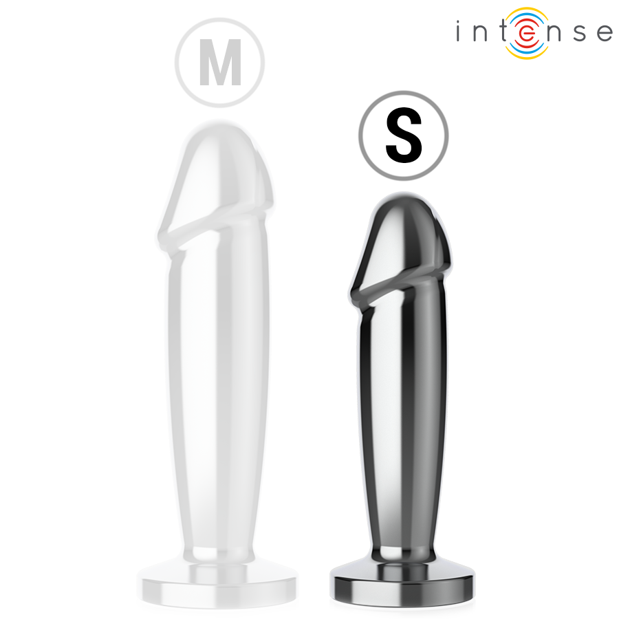 Plug Anal 10 vibrazioni dildo metallo con telecomando S di Intense, immagine 5