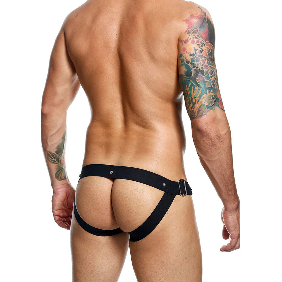 Jockstrap Dngeon nero a pressione taglia unica di MOB, immagine 5