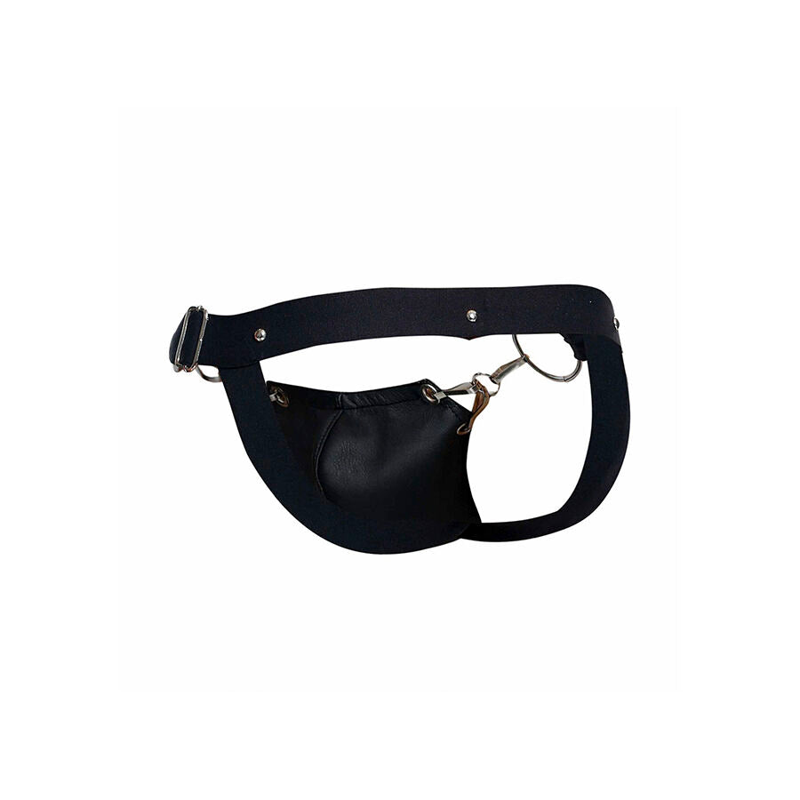 Jockstrap Dngeon nero a pressione taglia unica di MOB, immagine 10