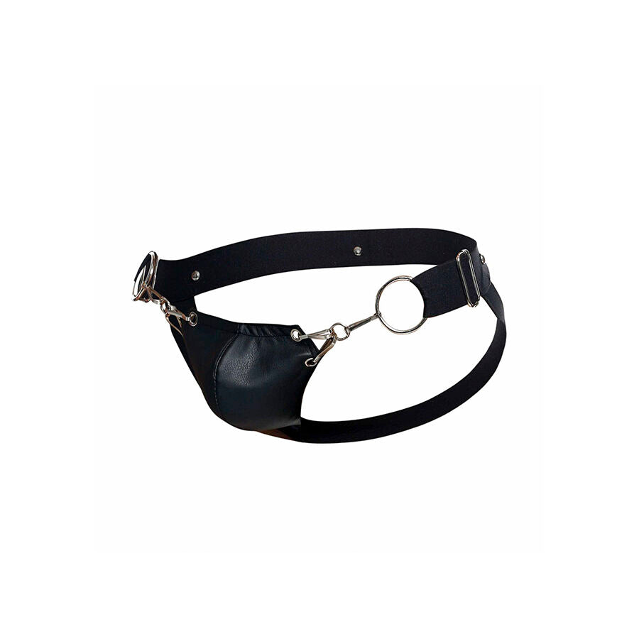 Jockstrap Dngeon nero a pressione taglia unica di MOB, immagine 11